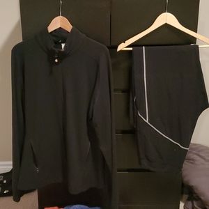 Black Lululemon track suite